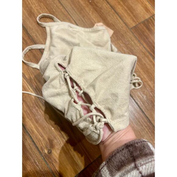 NEW American Eagle Lace Up Crop Top Tank size Small - Picture 7 of 7